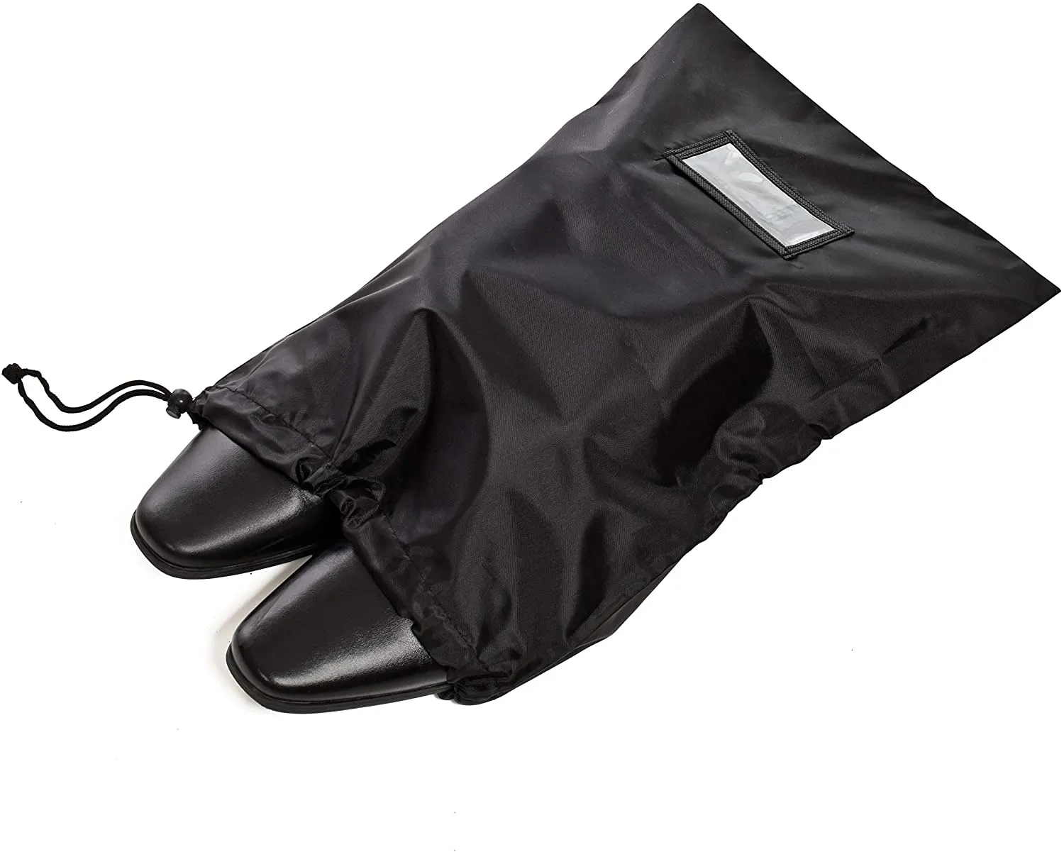 [25 Pack] Black Drawstring Bags for Storage, Shoes, Wardrobe, Pantry, Travel and Organization