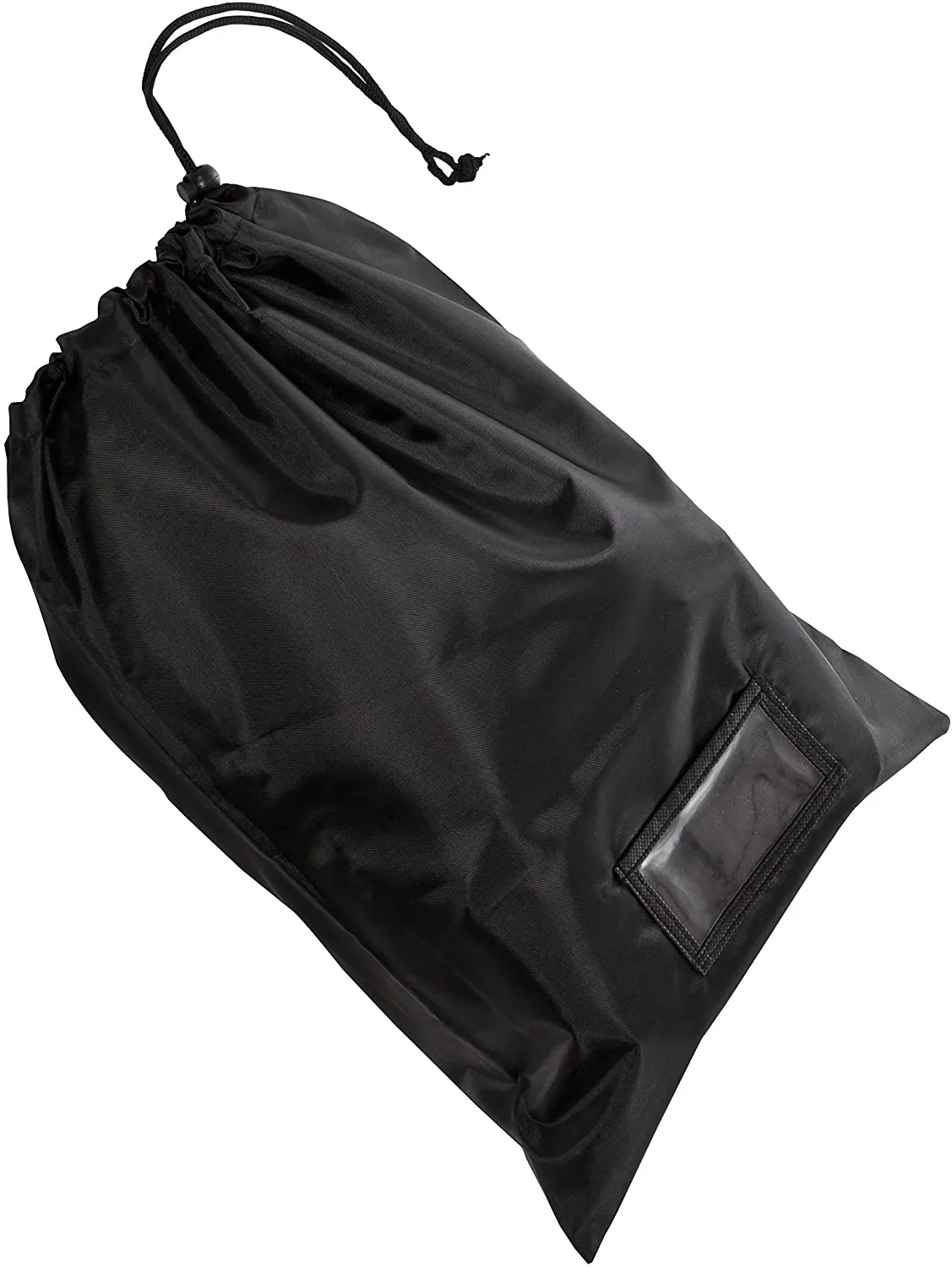 [25 Pack] Black Drawstring Bags for Storage, Shoes, Wardrobe, Pantry, Travel and Organization