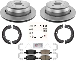 324MM Rear Coated Brake Rotors Disc Brake Pads For Chevrolet Colorado 2021 2022