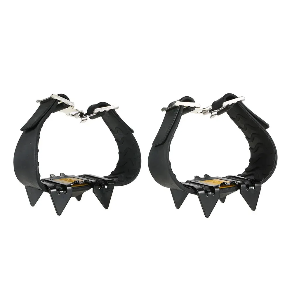 4 Tooth Crampons Outdoor Mountain Climbing Hiking Ice Ski Snow Shoes Spikes Winter Anti Slip Ice Gripper