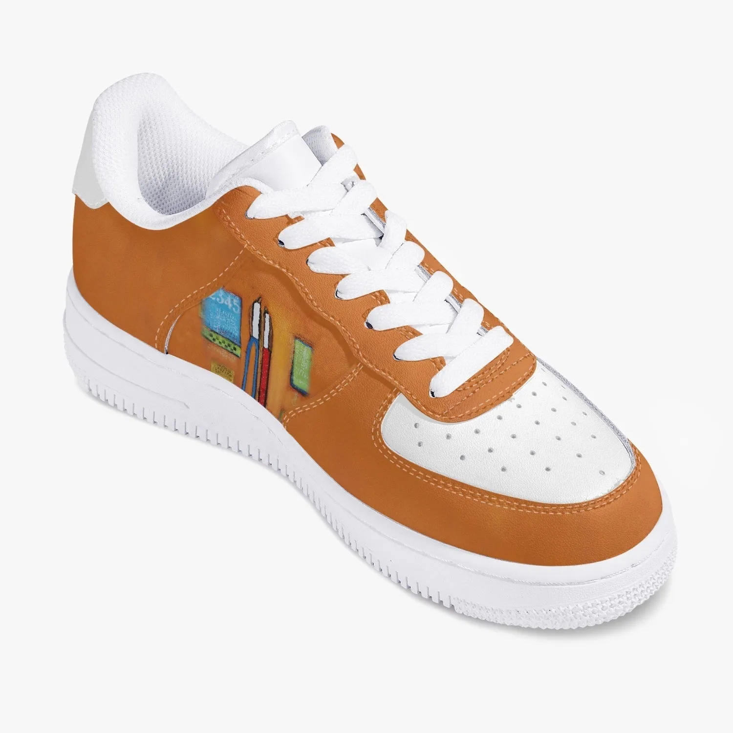 All is well New Low-Top Leather Sports Sneakers