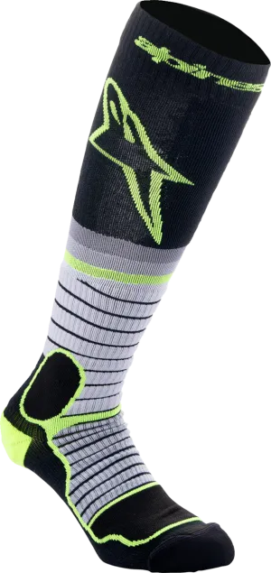 ALPINESTARS MX Pro Socks - Black/Gray/Yellow - Medium 4701524-175-M