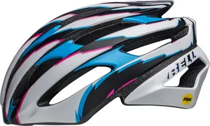 Bell Stratus MIPS Road Helmet - Matt Gloss White-Cyan