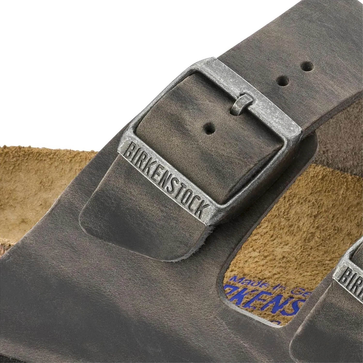 Birkenstock Arizona Iron Oiled Leather Soft Footbed