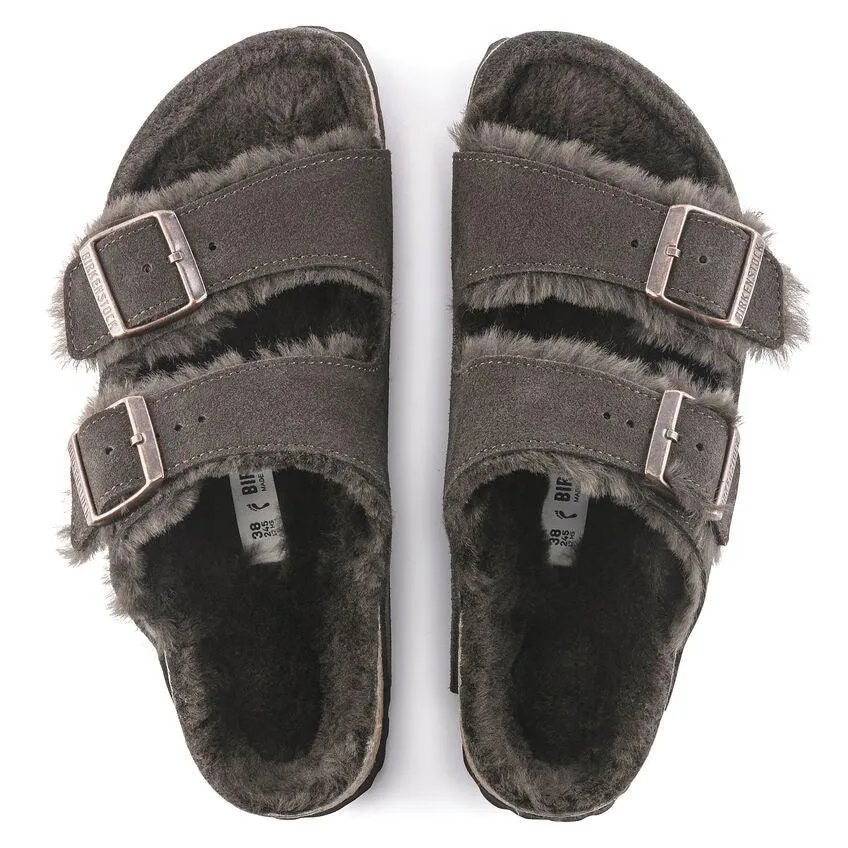 Birkenstock Arizona Shearling - Mocha Suede