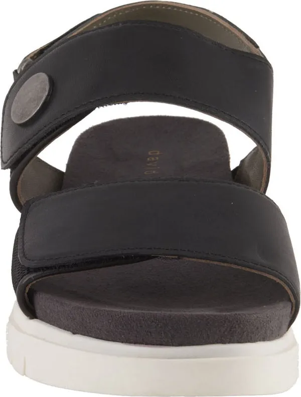 Black Nappa Leather Slingback Sandal