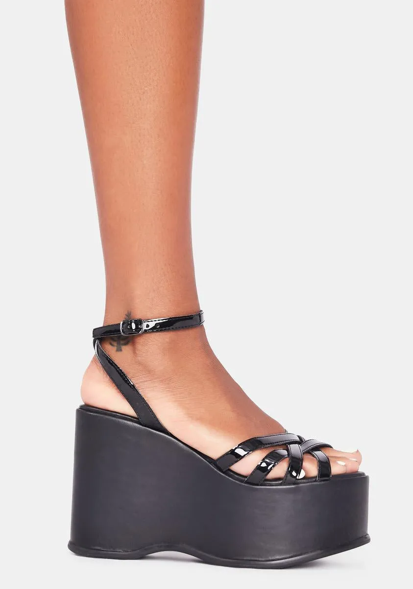 Black Roxie Platform Sandals