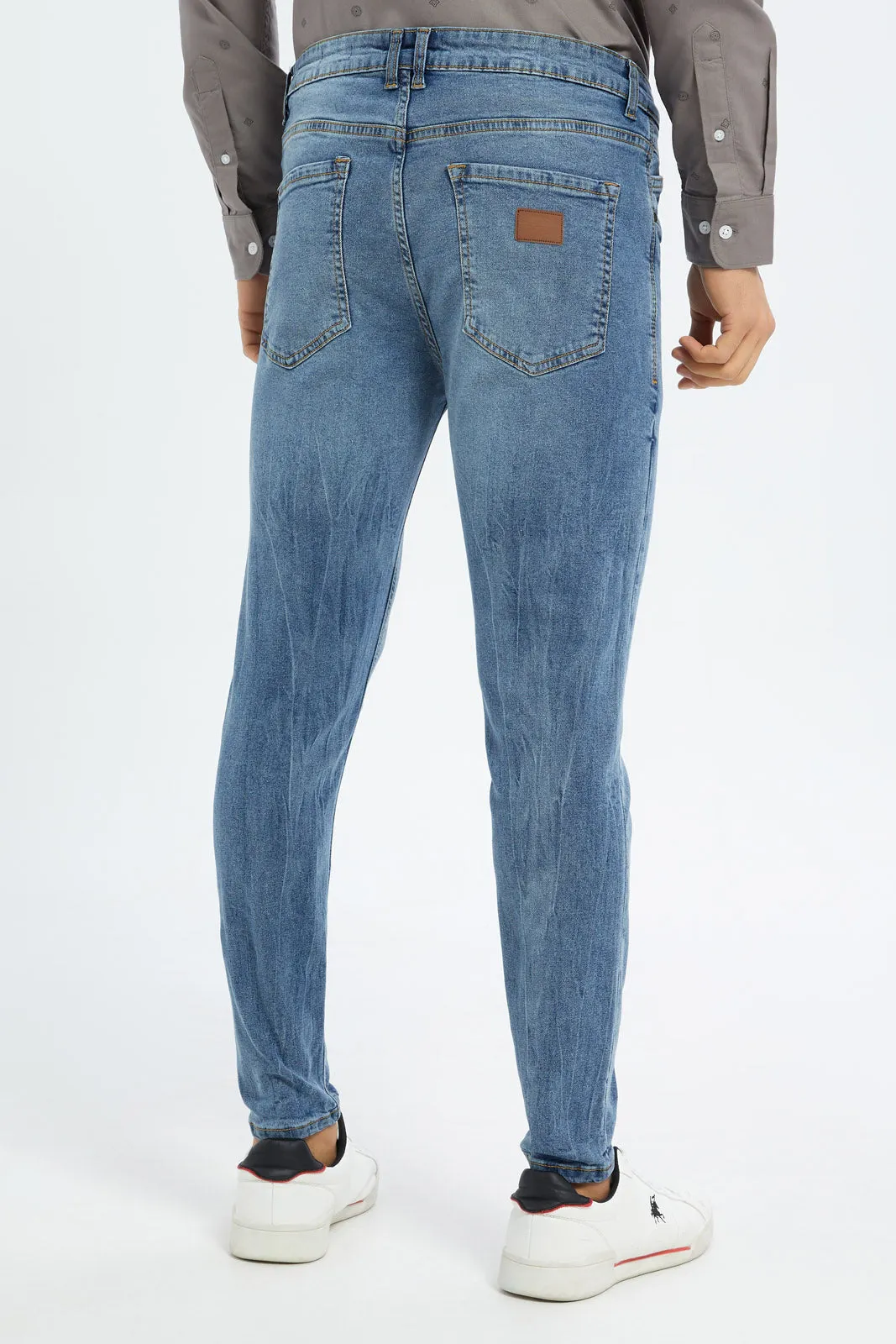 Blue 5-Pocket Skinny Fit Jeans