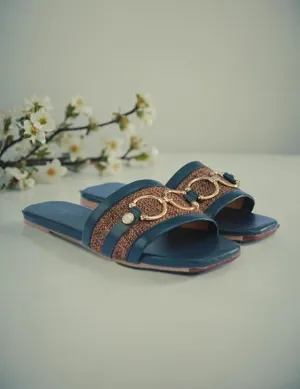 Blue | Flat Slippers for women