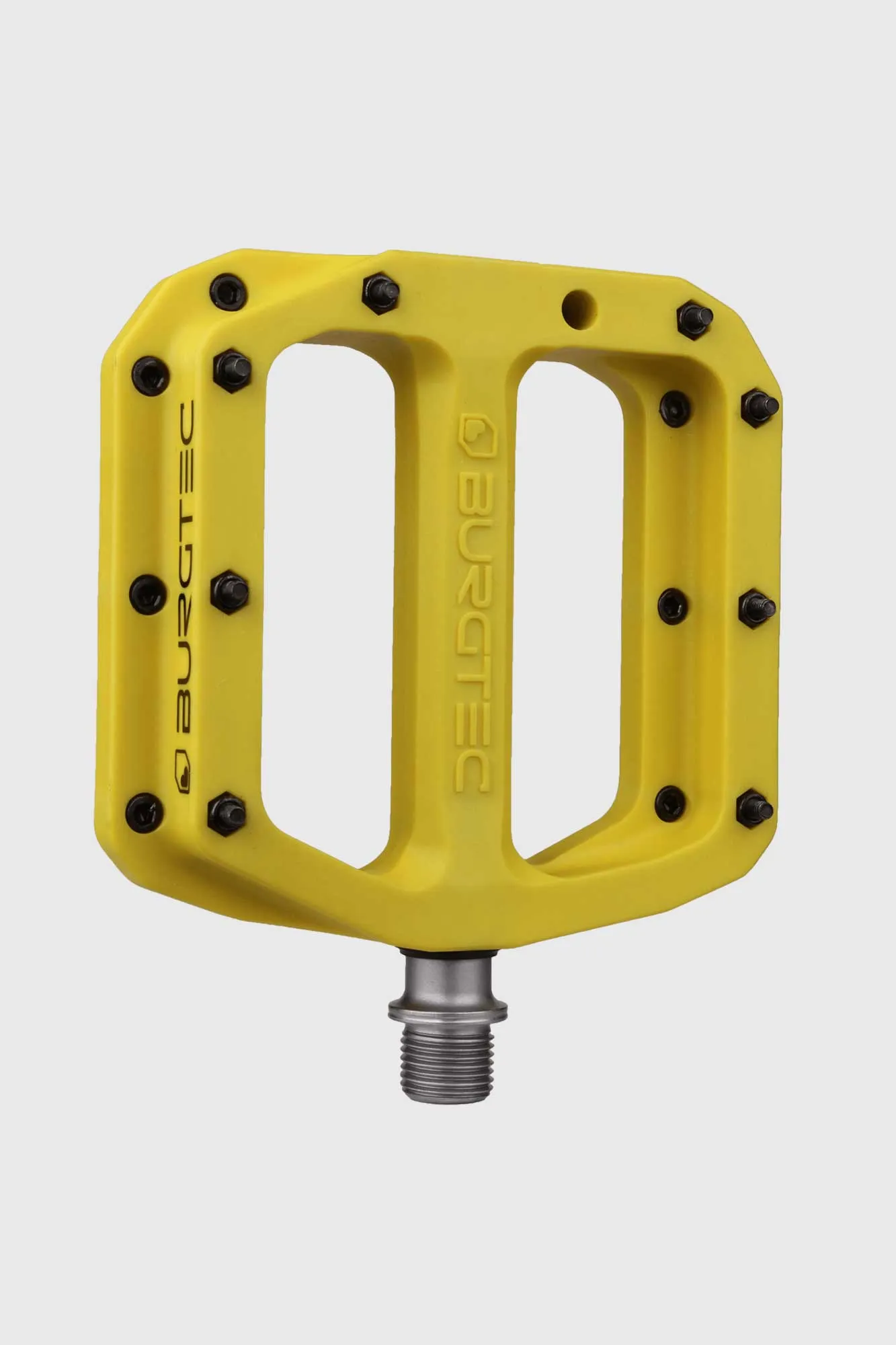 Burgtec Mk4 Composite Flat Pedals - Electric Yellow