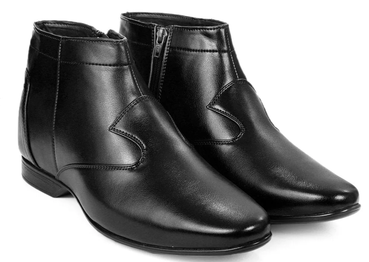 BXXY 9 cm (3.5 Inch) Height Increasing Formal and Casual Pu Leather Boots for All Occasions