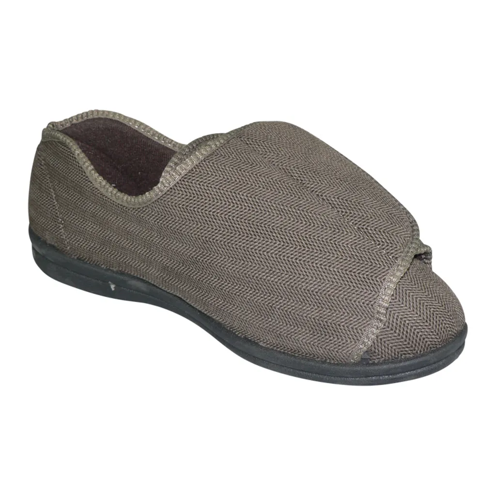 CLINIC Comfort System Men’s Clinic Slipper, Brown, 11