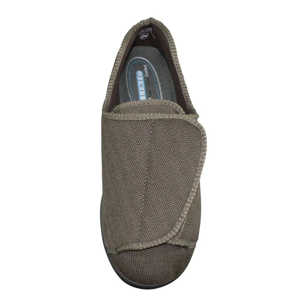 CLINIC Comfort System Men’s Clinic Slipper, Brown, 11