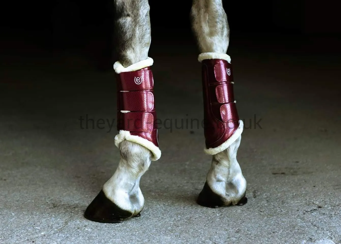 Equestrian Stockholm Brushing Boots - Bordeaux