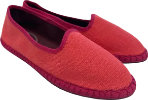 Fuchsia Red Hand Made Slippers EU 36 UK 3