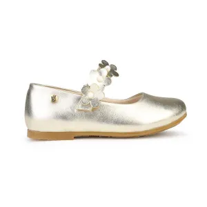 GIRLS GLITTERY FORMAL SHOE - GOLD