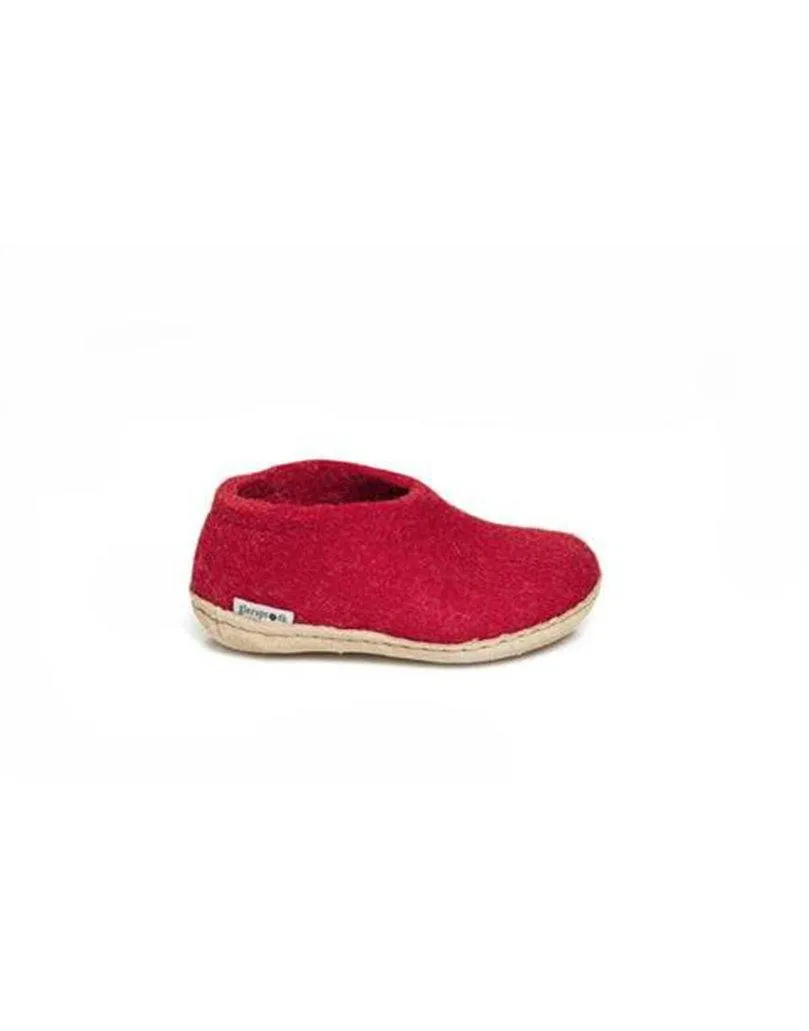 Glerups Slipper Shoes Junior | Leather Sole