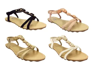 Gold Petal Flourishing Sandals