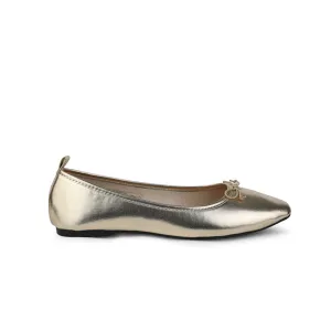 GOLDEN GLOW BALLET FLATS