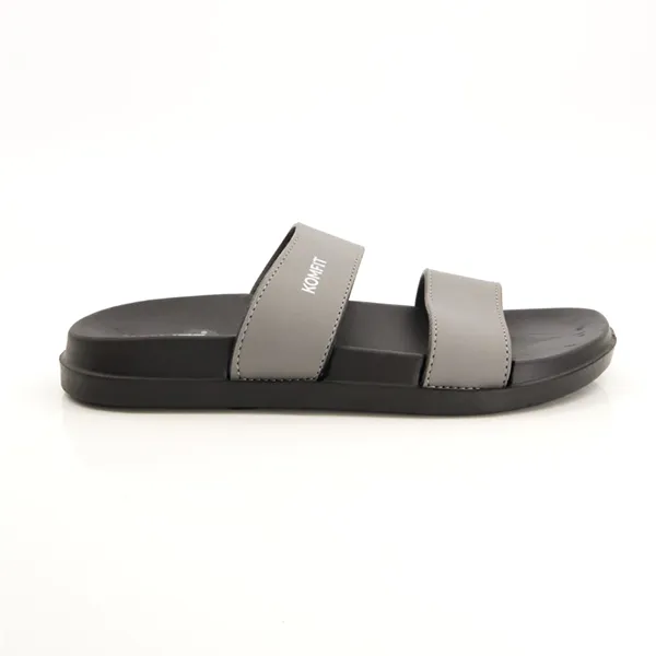 Grey Double Strap Slippers for men