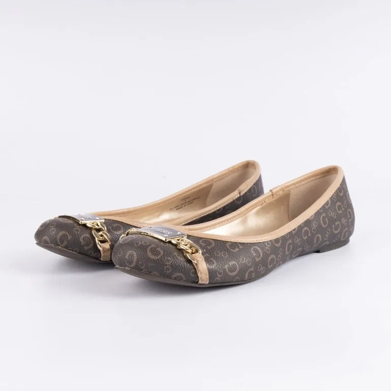 Guess Gina Chain Logo Ballet Flats