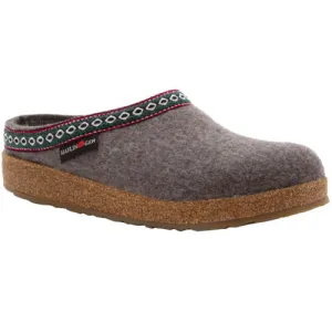 Haflinger GZ14 Classic Wool Grizzly Clog GREY (Uni)