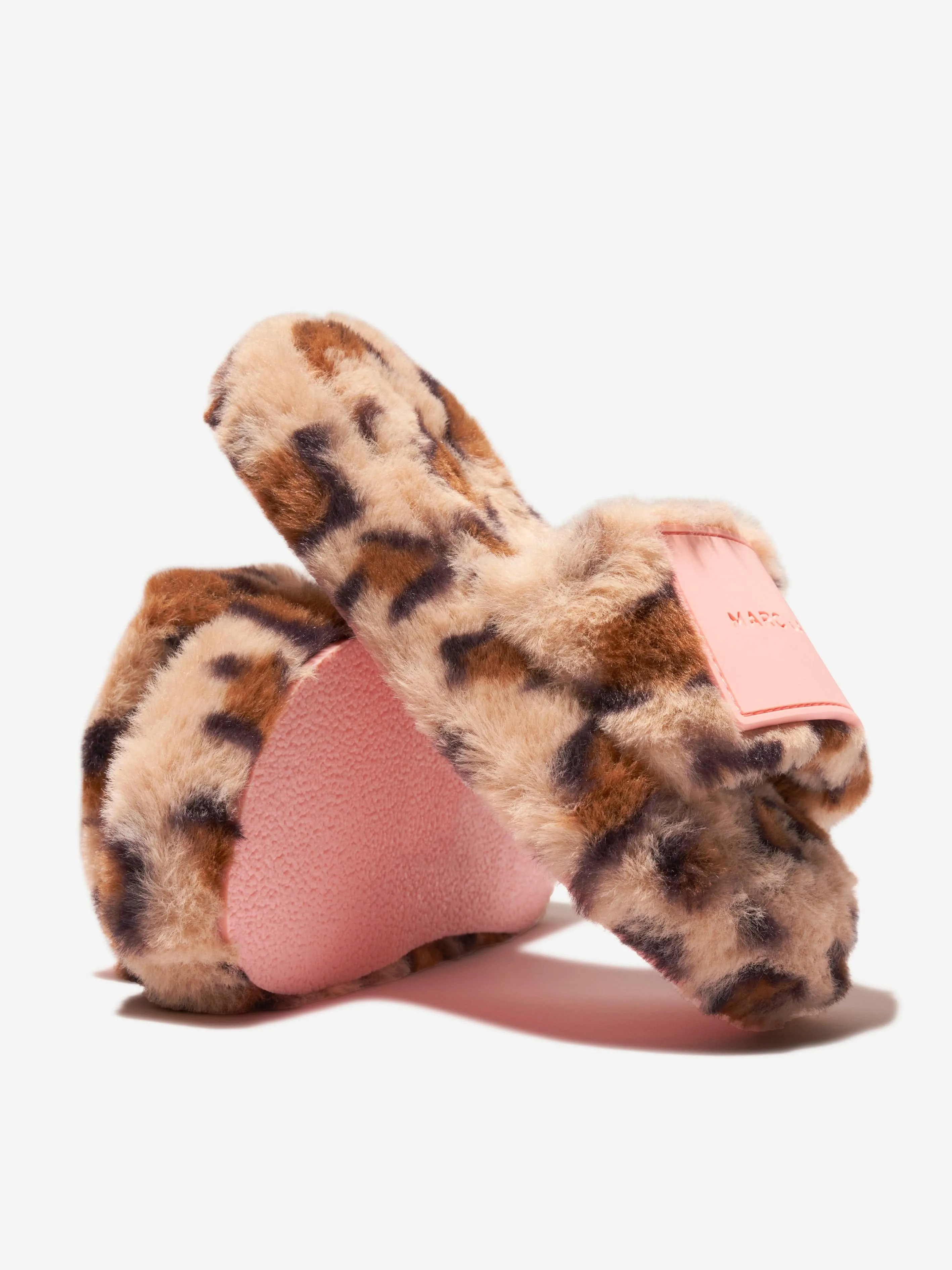 MARC JACOBS Girls Faux Fur Cheetah Sliders