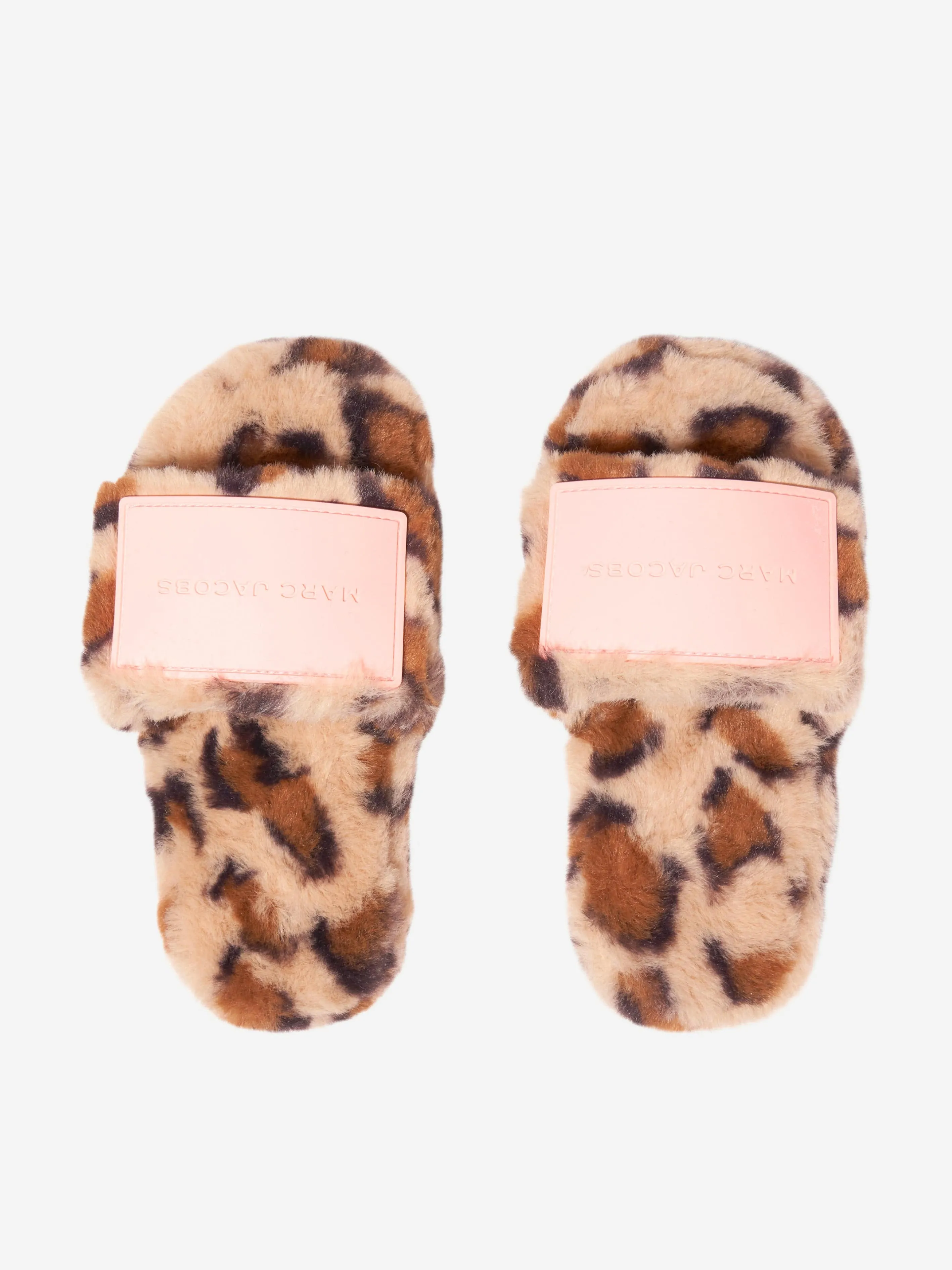 MARC JACOBS Girls Faux Fur Cheetah Sliders