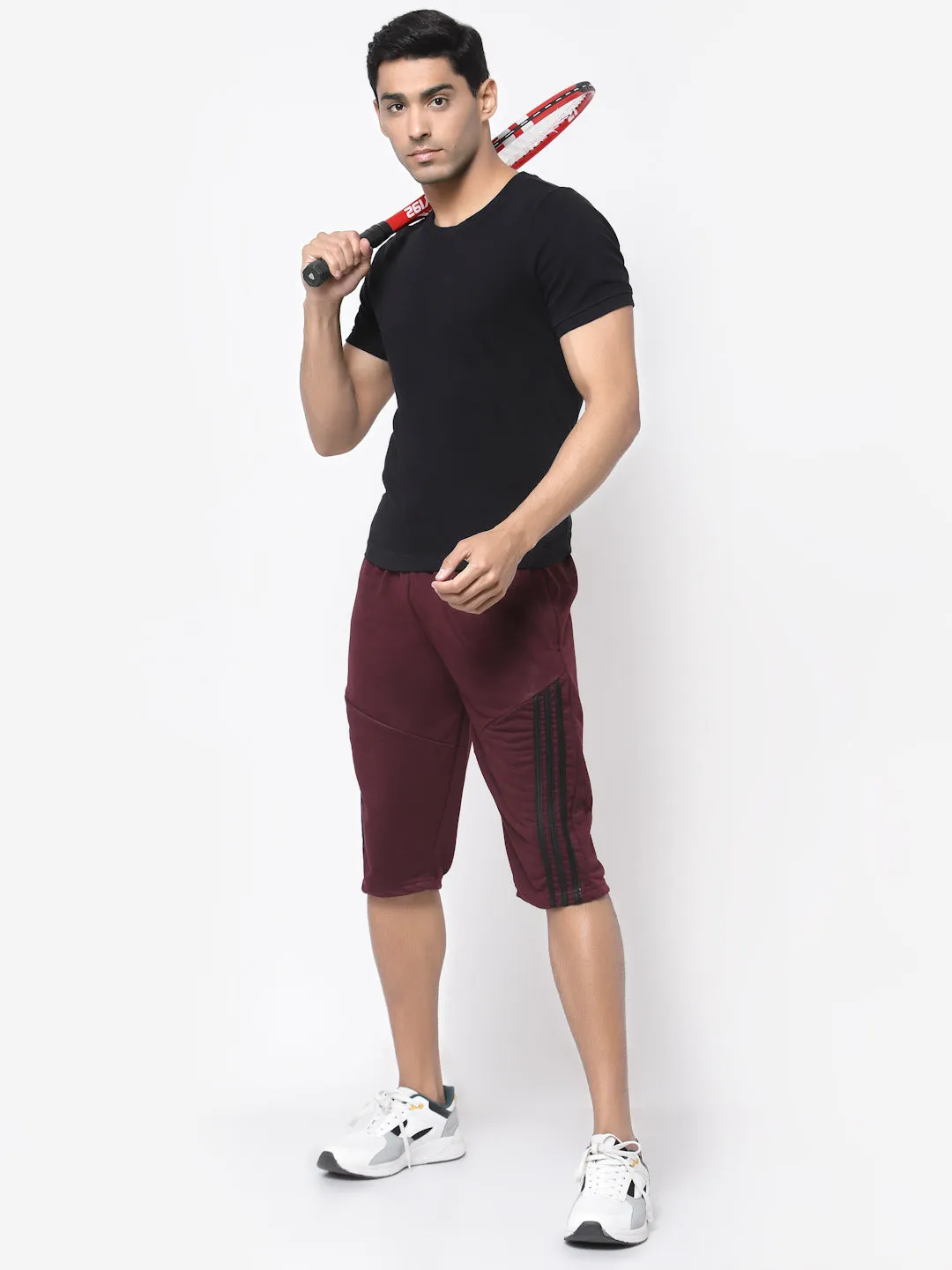 Men's Regular Fit Shorts Three Fourth Capri