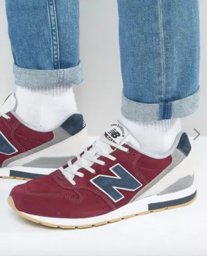 New Balance 996 Suede Trainers In Red MRL996NB