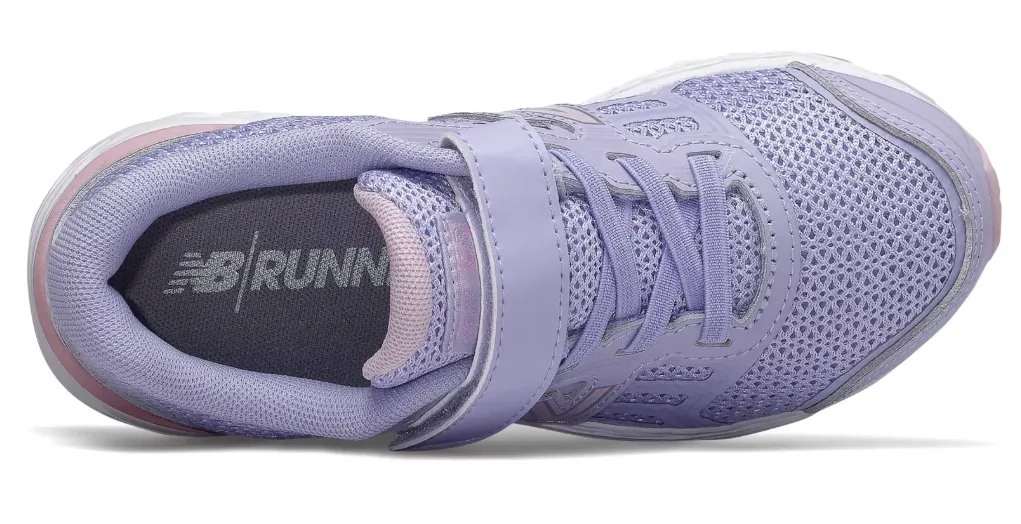 New Balance Clear Amethyst/Oxygen Pink 680v5 A/C Youth Sneaker