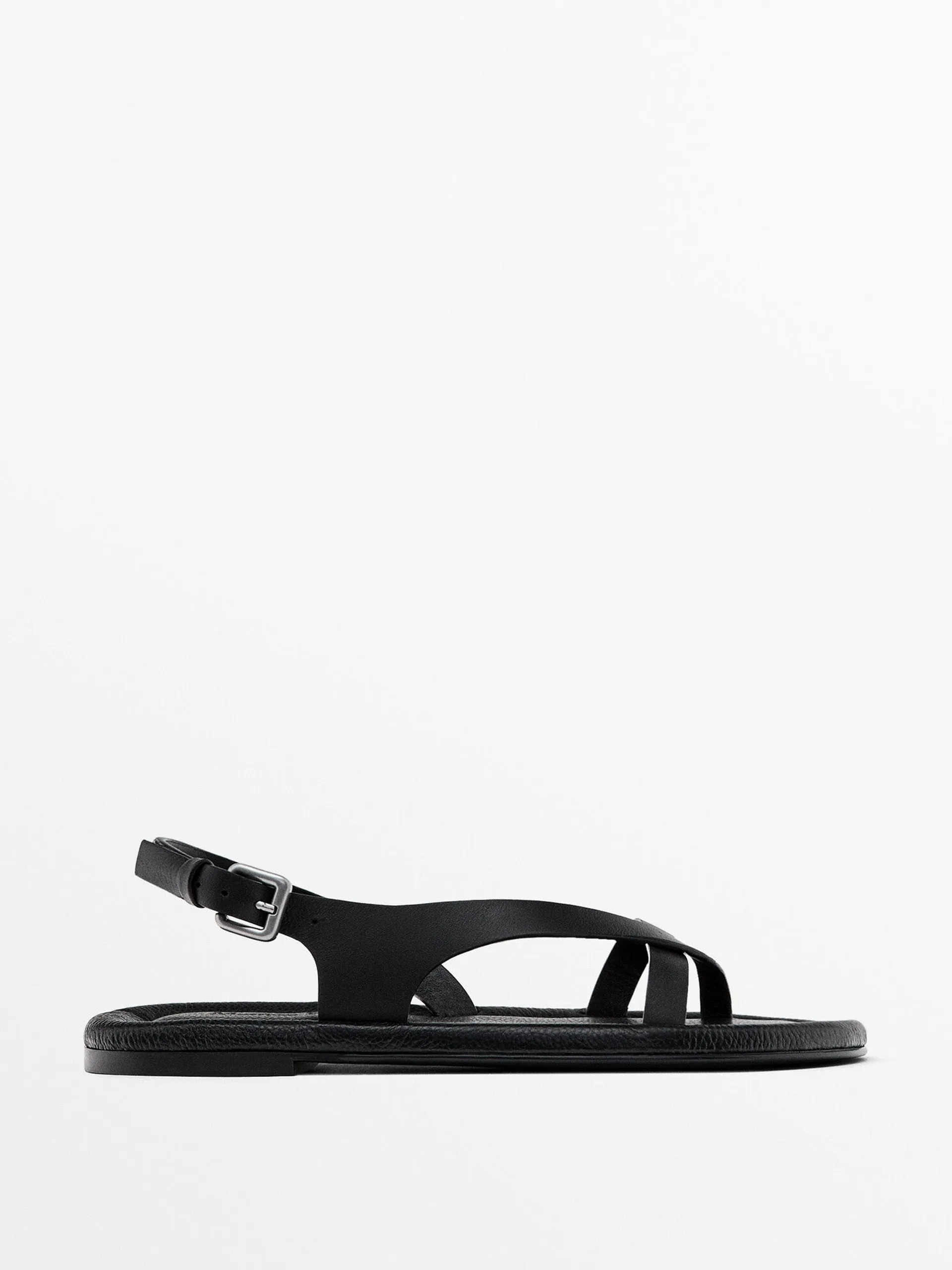 Padded flat sandals