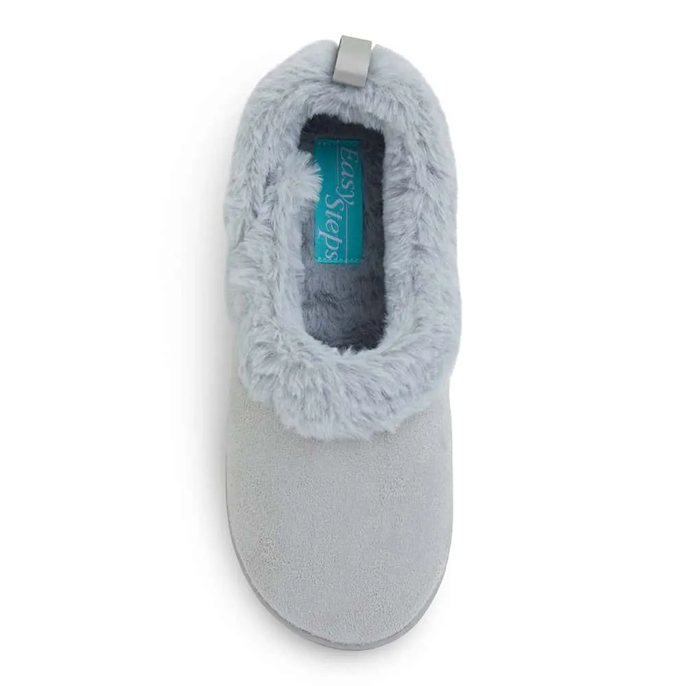 Paddy Slipper in Grey Fabric