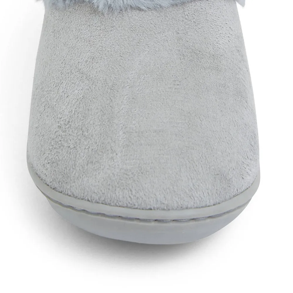 Paddy Slipper in Grey Fabric