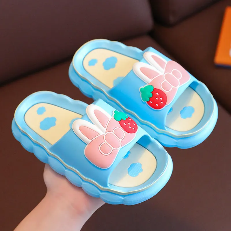 Parent-child bow children's slippers summer girls' slippers boys cartoon home girls cute non-slip slippers