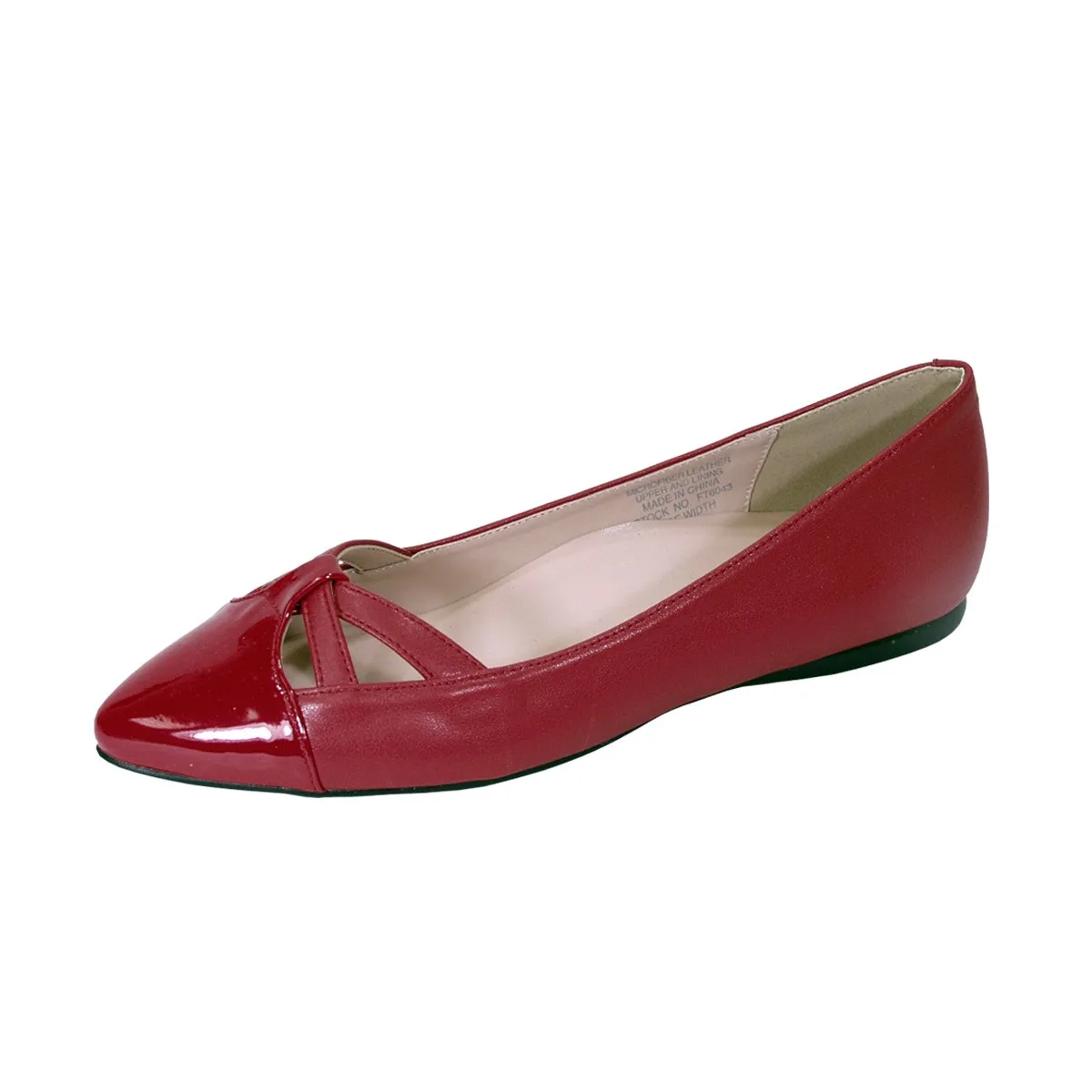 PEERAGE Sidney Women's Wide Width Leather Flats