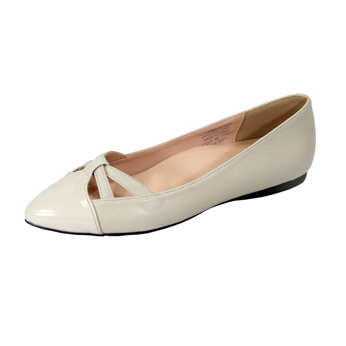 PEERAGE Sidney Women's Wide Width Leather Flats