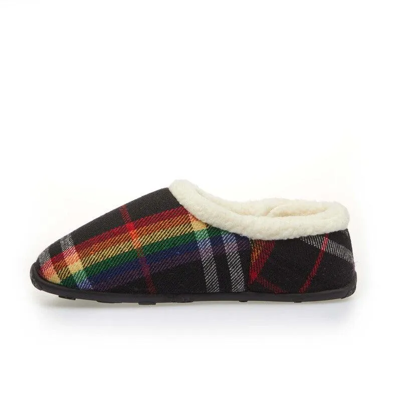 Rosa - Rainbow Check Women's Slippers