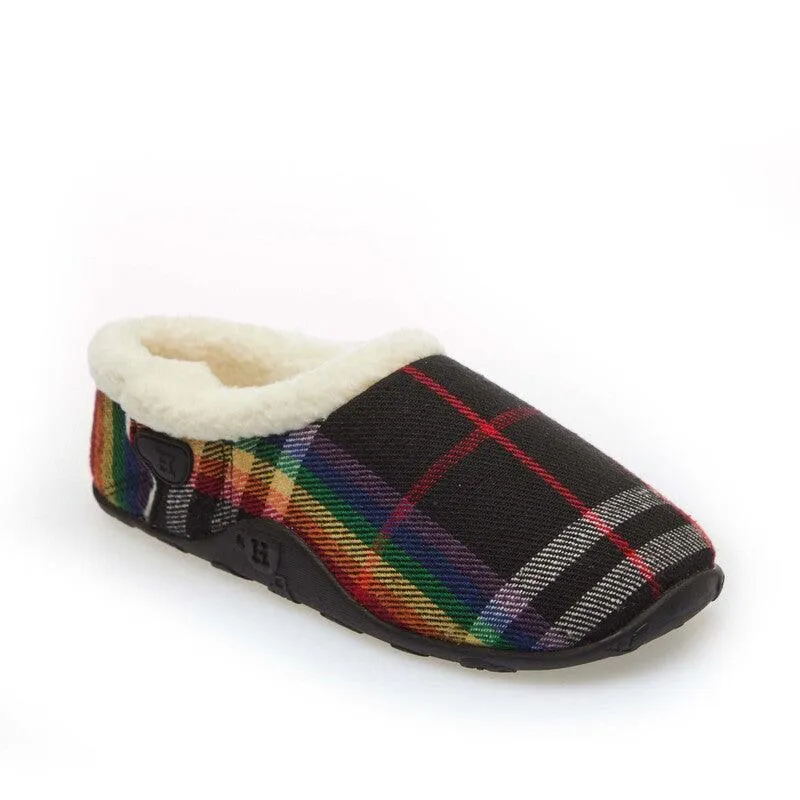 Rosa - Rainbow Check Women's Slippers