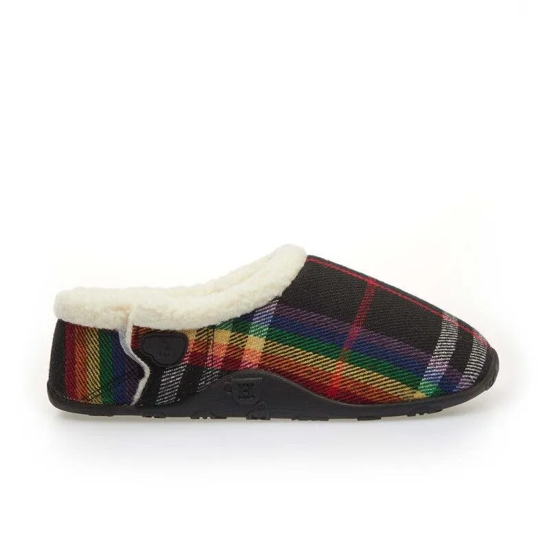 Rosa - Rainbow Check Women's Slippers