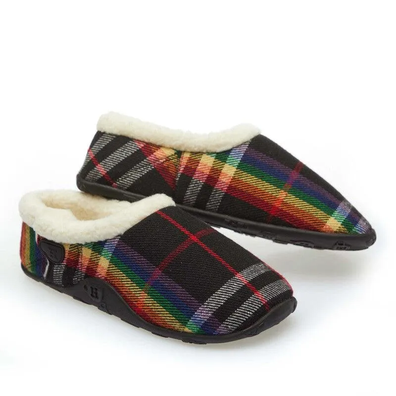 Rosa - Rainbow Check Women's Slippers