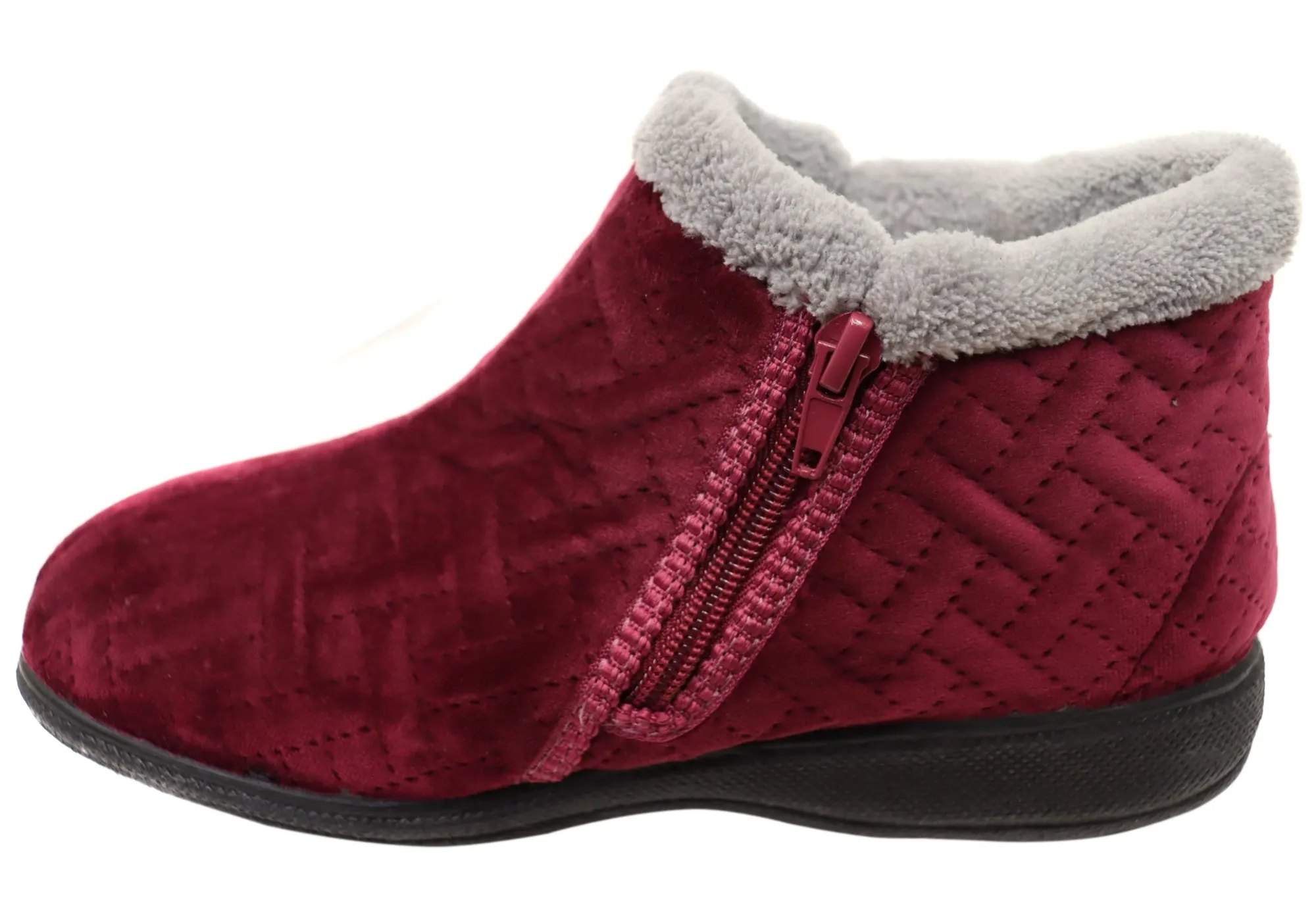 Scholl Orthaheel Dahlia Womens Comfort Supportive Boot Indoor Slippers