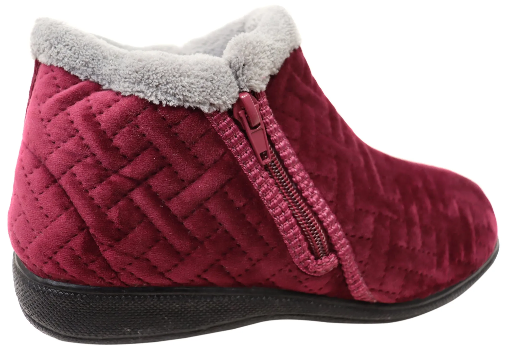 Scholl Orthaheel Dahlia Womens Comfort Supportive Boot Indoor Slippers