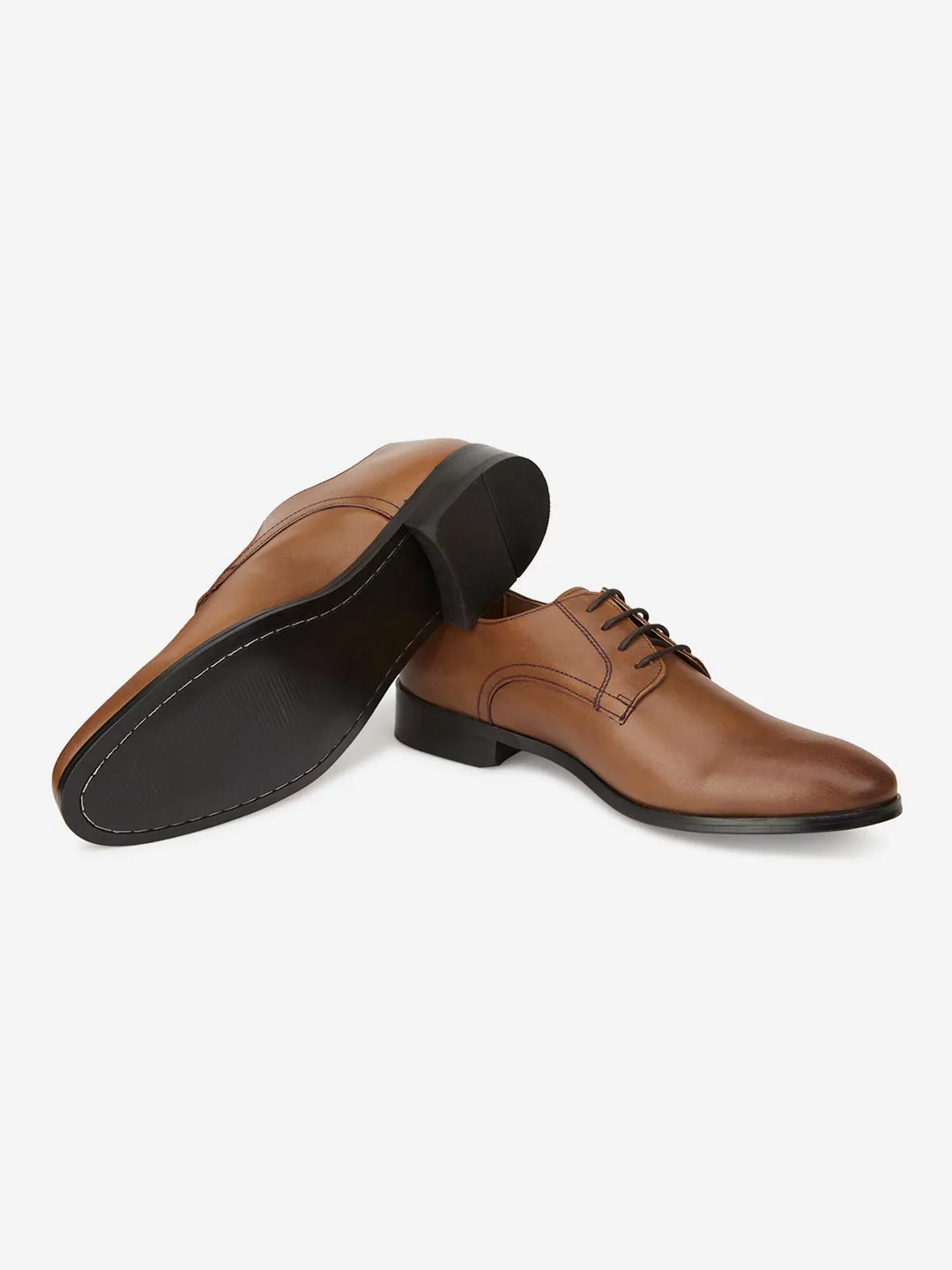 Tan Leather Formal Derbys