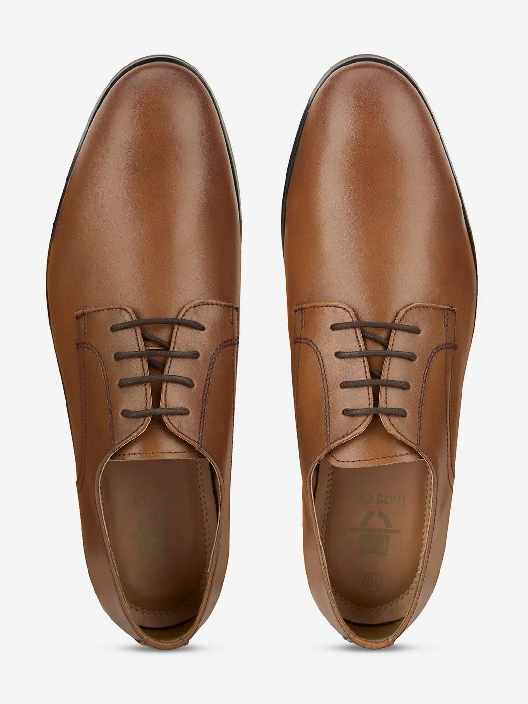 Tan Leather Formal Derbys