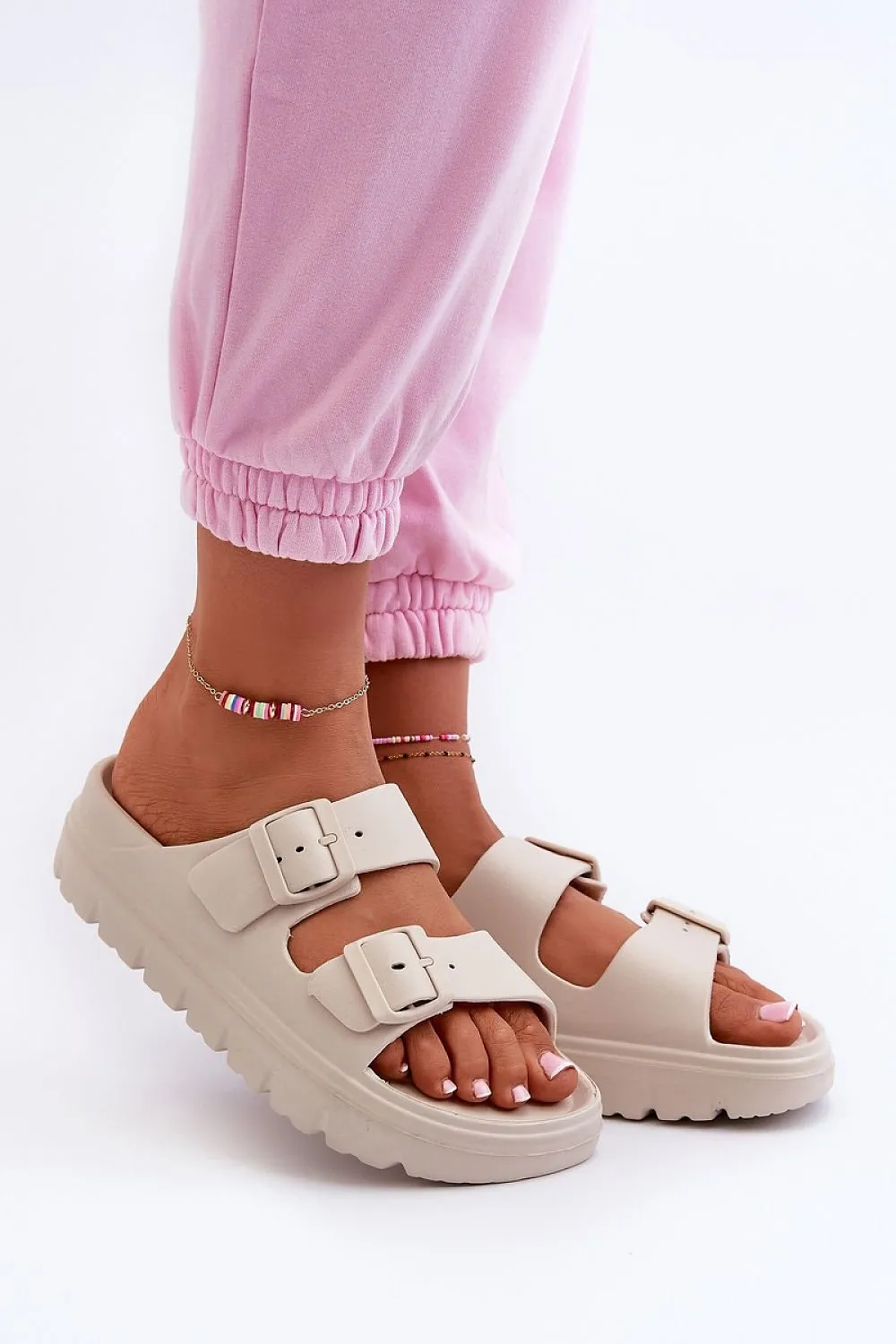 TEEK - Big Ridge Double Buckle Foam Sandals