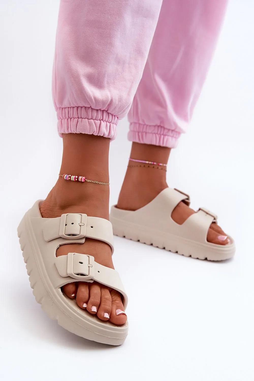 TEEK - Big Ridge Double Buckle Foam Sandals