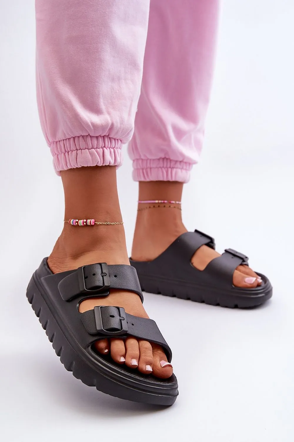 TEEK - Big Ridge Double Buckle Foam Sandals