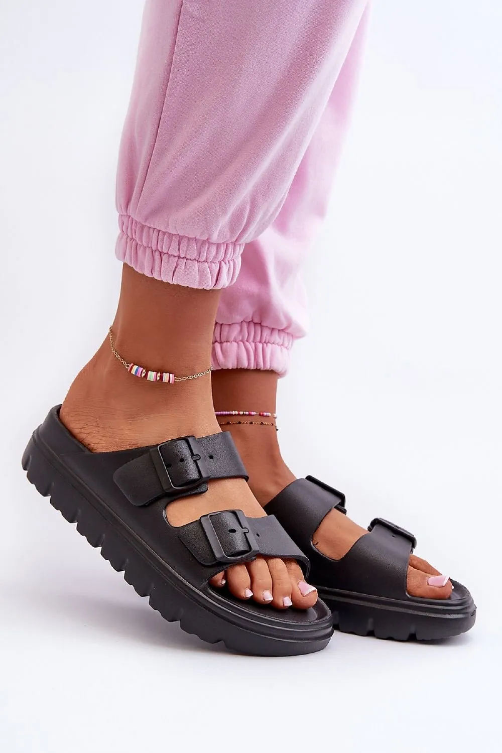 TEEK - Big Ridge Double Buckle Foam Sandals