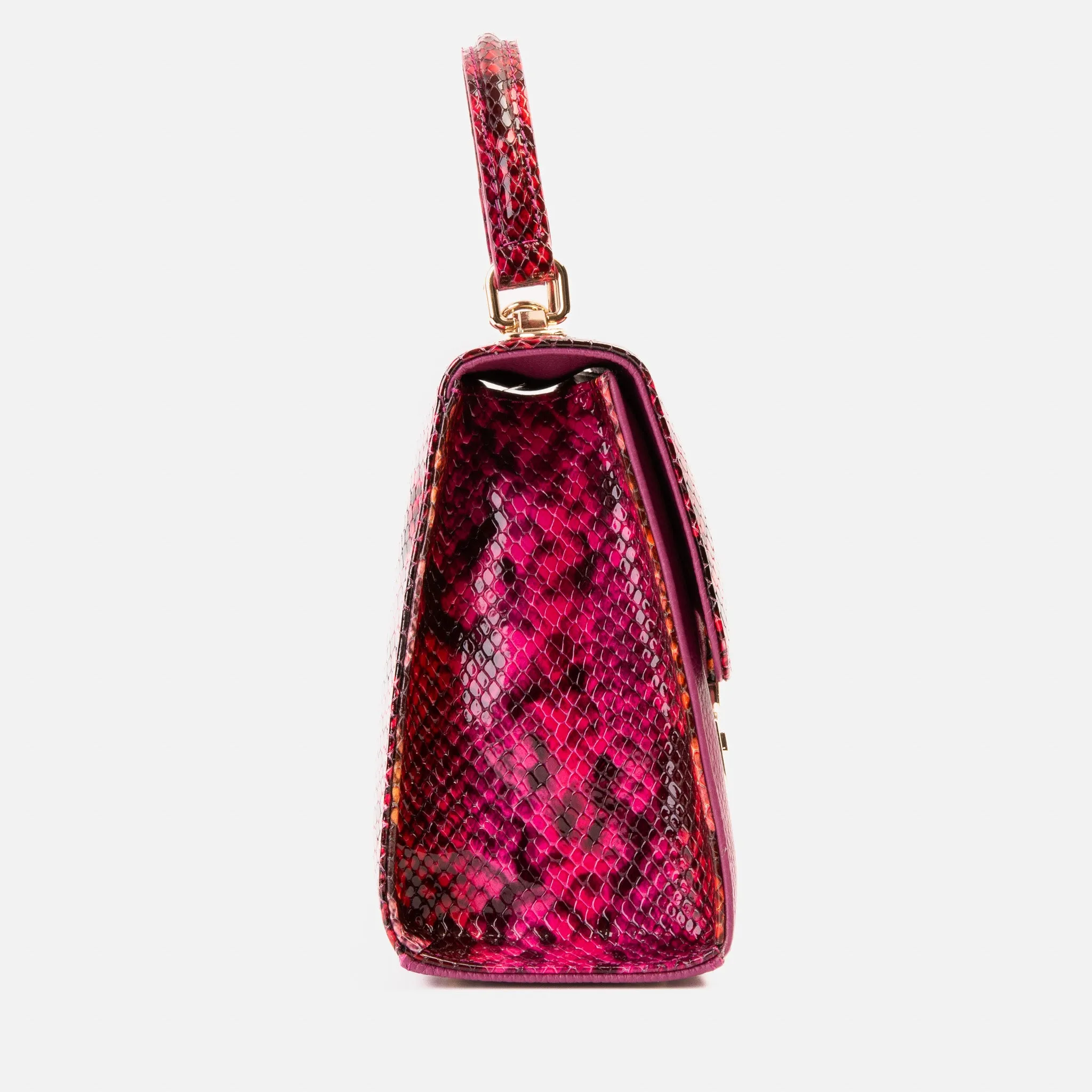 The Burano Fuchsia Leather Handbag